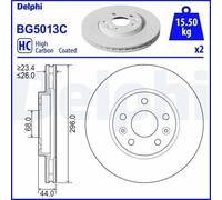 2X Disco freno DELPHI BG5013C BMW 3 (E46) 3 2000-2005