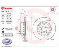 2x Disco freno disco del freno a due pezzi 09.C402.13 BREMBO per BMW Z4 Roadster