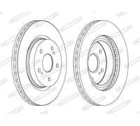 2X Disco freno FERODO DDF1635C SUZUKI XL7 (DA, DB) 3.6 2006-2009