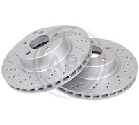 2x Disco freno forato 17111 A.B.S. per MERCEDES-BENZ CLASSE S