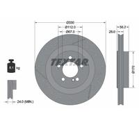 TEXTAR 92151605 Disco freno