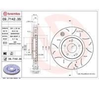 BREMBO 09.7142.3S Disco freno