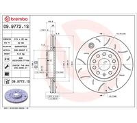 BREMBO 09.9772.1S Disco freno