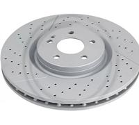 2x Disco Freni Anteriore Ø350 MM Fessurati/Forati per Mercedes Classe A M G