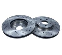 2x Disco freno intagliato/perforato 19-2687 MAXGEAR per MERCEDES-BENZ CLASSE C