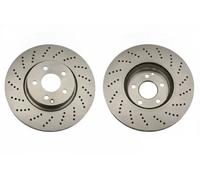 Disco freno TRW DF4862S anteriore, perforato, fessura, altamente carbonizzato, 1 Pezzo