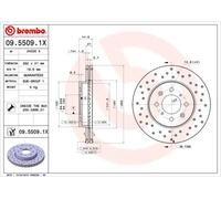 Disco freno BREMBO XTRA LINE BREMBO 09.5509.1X, 1 Pezzo