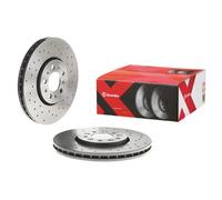 2x Disco freno perforato/ventilazione interna 09.7010.2X BREMBO per AUDI SKODA