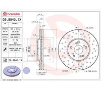 BREMBO 09.8840.1X Disco freno