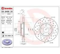 2x Disco freno perforato/ventilazione interna 09.9468.2X BREMBO per MAZDA 5 3