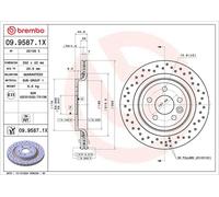 BREMBO 09.9587.1X Disco freno