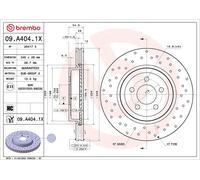 BREMBO 09.A404.1X Disco freno