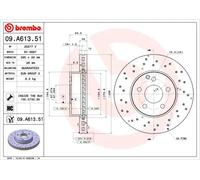 Disco freno BREMBO 09A61351 anteriore, ventilato, altamente carbonizzato, 1 Pezzo