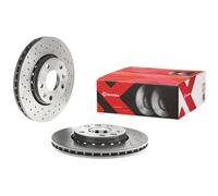 2x Disco freno perforato/ventilazione interna 09.A727.1X BREMBO per RENAULT