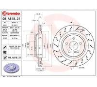 BREMBO 09.A818.21 Disco freno
