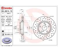 Disco freno BREMBO XTRA LINE BREMBO 09.A914.1X, 1 Pezzo