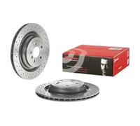 Brembo Disco freno 09.A961.21 – perforato, verniciatura UV – Set di 2 posteriore