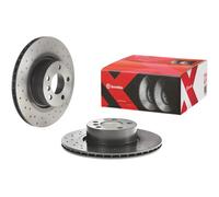 2x Disco freno perforato/ventilazione interna 09.B569.1X BREMBO per BMW TOYOTA