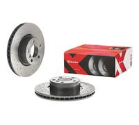 2x Disco freno perforato/ventilazione interna 09.B570.1X BREMBO per BMW X3 X4