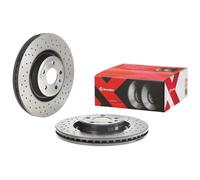 2x Disco freno perforato/ventilazione interna 09.B970.1X BREMBO per AUDI PORSCHE