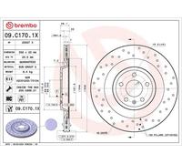 BREMBO 09.C170.1X Disco freno