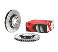 2x Disco freno perforato/ventilazione interna 09.C306.1X BREMBO per VW CHRYSLER