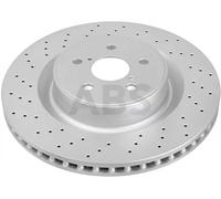2x Disco freno perforato/ventilazione interna 18014 A.B.S. per LEXUS IS II