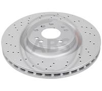 2x Disco freno perforato/ventilazione interna 18253 A.B.S. per MERCEDES-BENZ GLE