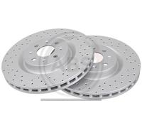 2x Disco freno perforato/ventilazione interna 18293 A.B.S. per ABARTH PUNTO EVO