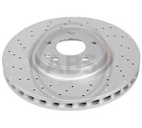 2x Disco freno perforato/ventilazione interna 18333 A.B.S. per MERCEDES-BENZ