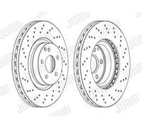 Jurid Disco freno 562567JC-1 Ø335 mm anteriore perforato ventilazione interna per Mercedes-Benz