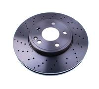 2x Disco freno perforato/ventilazione interna B130668 DENCKERMANN