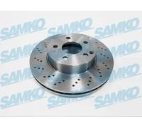 2x Disco freno perforato/ventilazione interna M2087V SAMKO per MERCEDES-BENZ