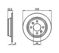 2x Disco freno pieno 0 986 478 374 BOSCH per SAAB 900 I Combi Coupe 900 I 9000