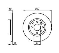 2x Disco freno pieno 0 986 478 386 BOSCH per VOLVO 480 440 460