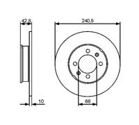 COPPIA DISCHI FRENO POST BOSCH MG MG TF 120 88KW 02>09 0986479478