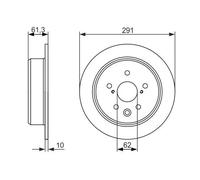 BOSCH 0 986 479 657 Disco freno