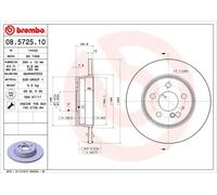 BREMBO 08.5725.10 Disco freno