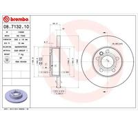 BREMBO 08.7132.10 Disco freno