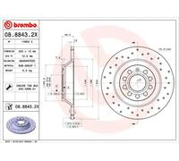 Disco freno BREMBO XTRA LINE BREMBO 08.8843.2X, 1 Pezzo