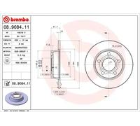 Brembo 08.9084.11 - Disco Freno con Verniciatura UV (Set di 2) - Posteriore