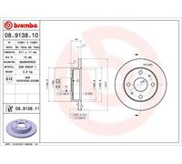 BREMBO 08.9138.10 Disco freno