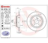 BREMBO 08.9729.11 Disco freno