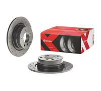 Brembo Xtra 08.A205.1X - Disco Freno Forato Posteriore, Set di 2