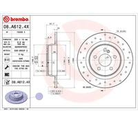 Brembo Disco freno 08.A612.4X Xtra Line per Mercedes-Benz