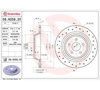 BREMBO 08.N258.2X Disco freno