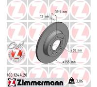 ZIMMERMANN 100.1244.20 Disco freno