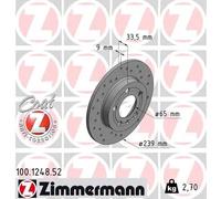 ZIMMERMANN 100.1248.52 Disco freno