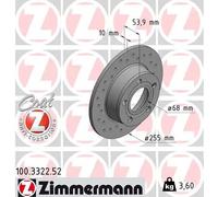 ZIMMERMANN 100.3322.52 Disco freno