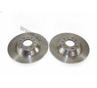 2x Disco freno pieno 120017710 AUTOMEGA per AUDI A6 C6 Avant A6 C6